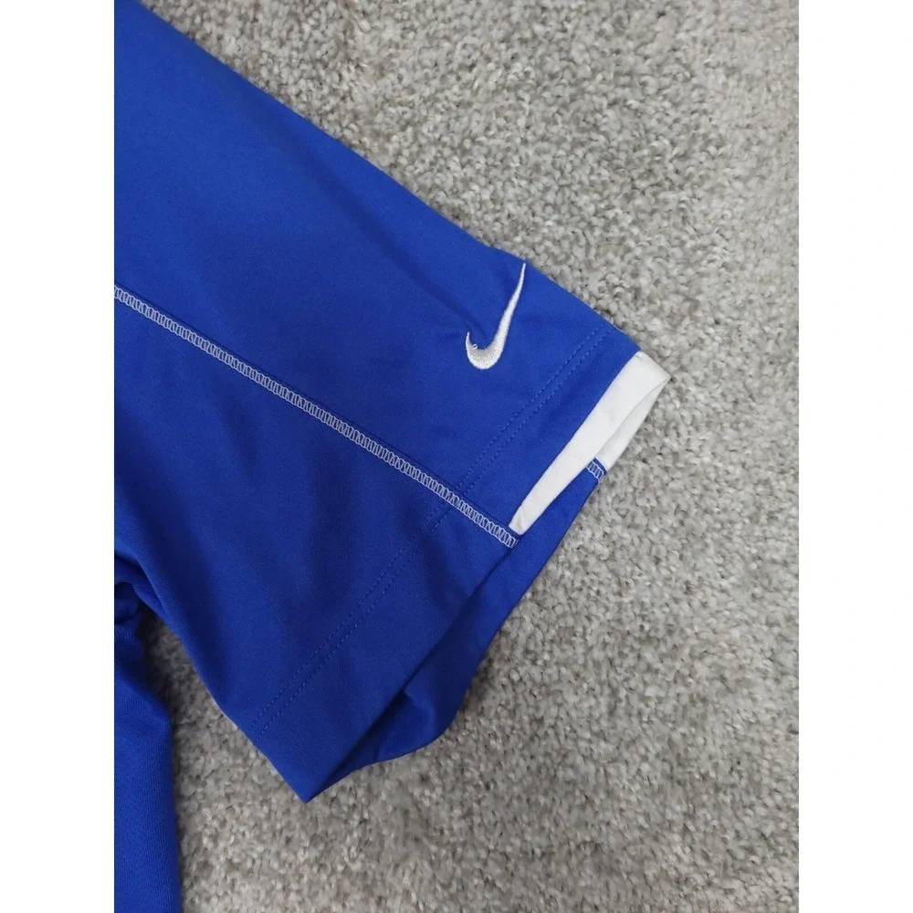 Nike Florida Gators Large Blue Golf Tour Performance Dri Fit Golf Polo Shirt
